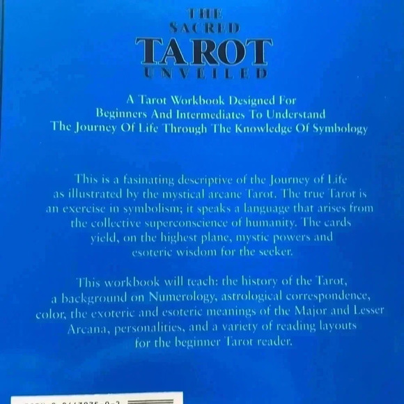 Vintage The Sacred Tarot Unveiled Allyson Walsh Tarot Cards Workbook Guide 90s - Picture 3 of 12